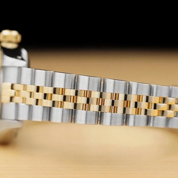 ROLEX LADIES DATEJUST CHAMPAGNE ARABIC DIAL 18K GOLD STEEL TWO TONE WATCH main image 6